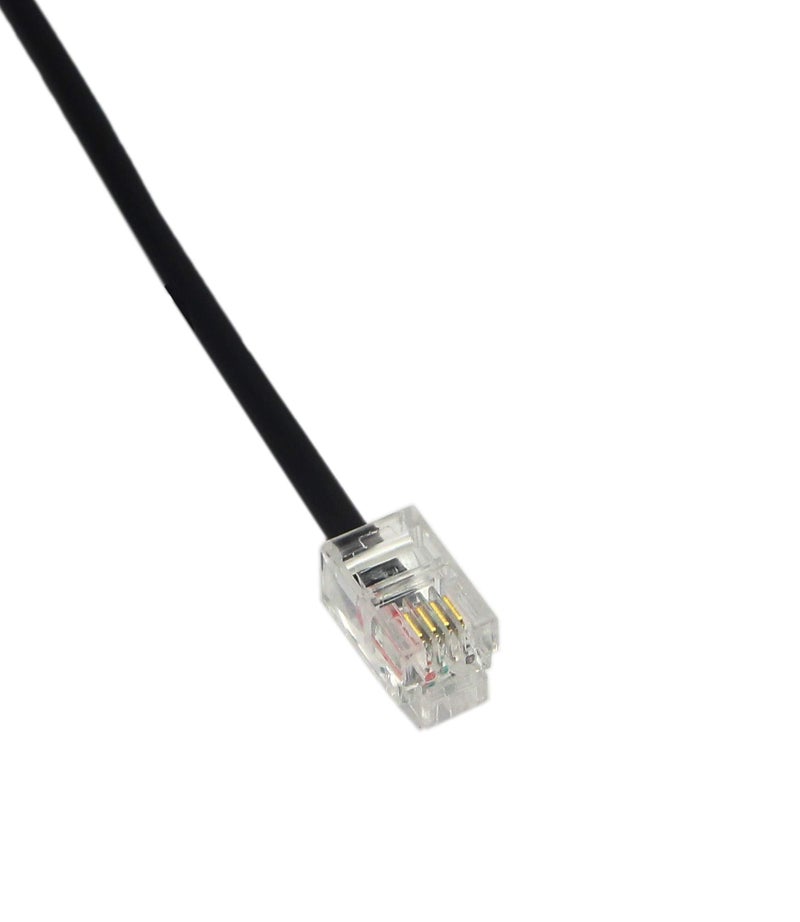 SinLoon RJ9 Telephone Training Adapter Y Splitter RJ9 Headset Extension Cord Adapter 1 Male to 2 Female Connector for IP Phones (2 RJ9 FM) - Image 2